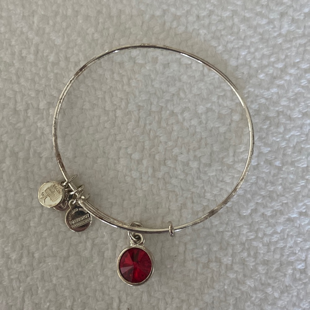 Alex & Ani Ruby Charm Bracelet